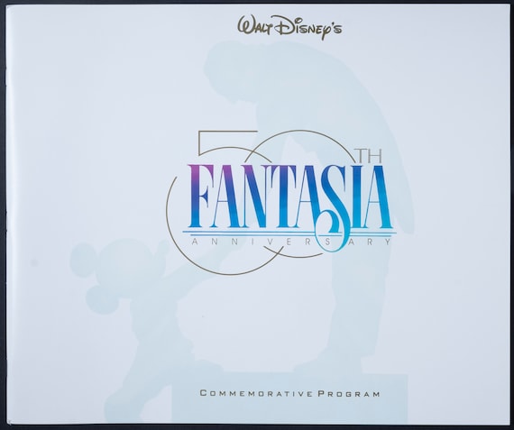Vintage Disney Program FANTASIA 50th Anniversary Commemorative Program and  Poster Animated Cartoon Animation 1990 - Etsy