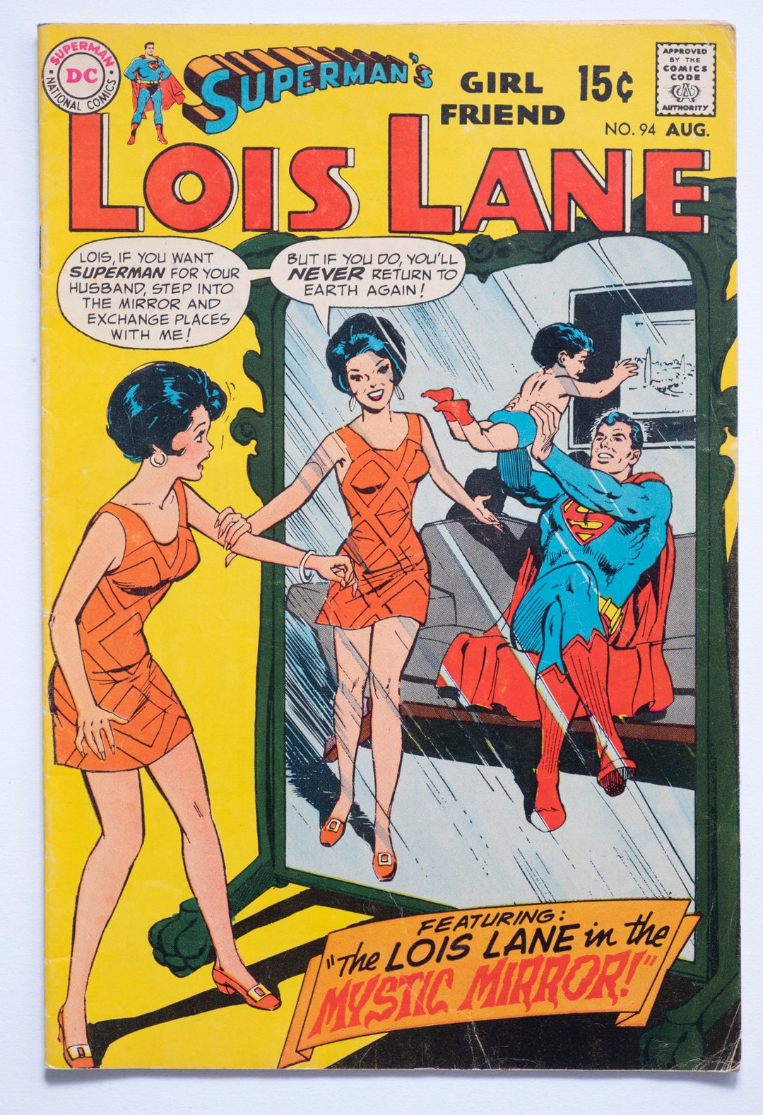 Vintage DC Comic Superman's Girl Friend Lois Lane 94 Mystic Mirror ...