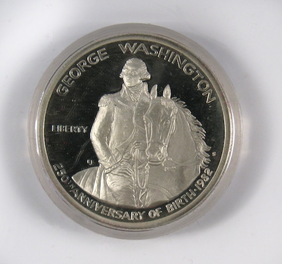Vintage Silver Half Dollar Proof 1732-1982 George Washington 250th
