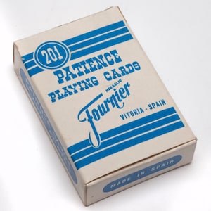 Vintage Miniature Fournier Playing Cards: Sealed Novelty Deck, Made in Spain