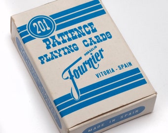 Vintage Miniature Fournier Playing Cards: Sealed Novelty Deck, Made in Spain