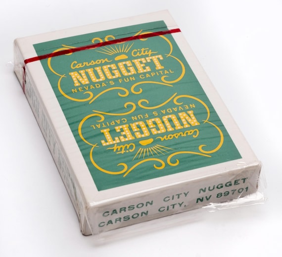 Vintage Sealed Nugget Casino Playing Cards - Carson City Nevada - Etsy