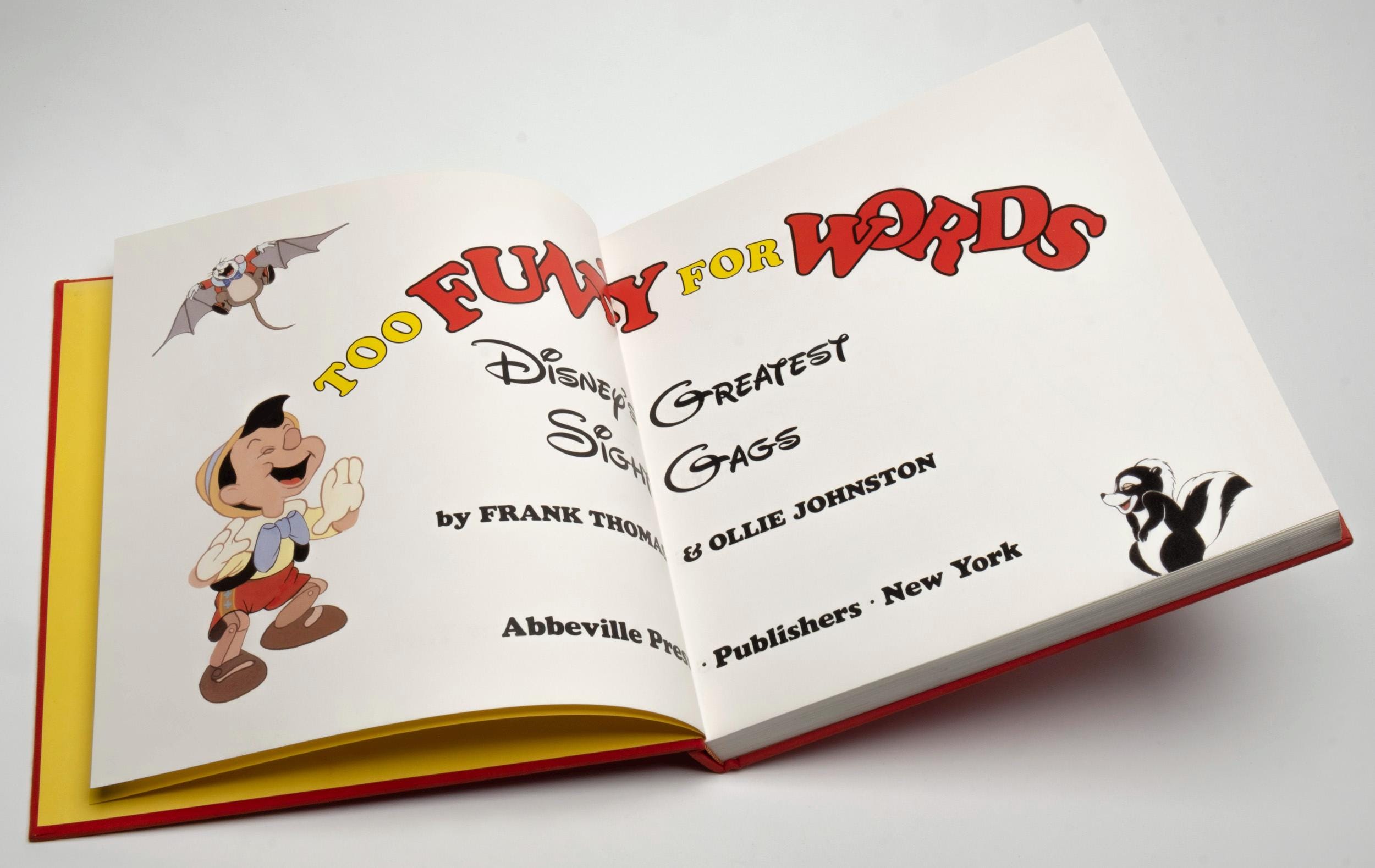 Disney 1st Edition Book Too Funny for Words: Disney's Greatest