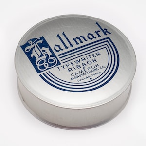Vintage typewriter tin HALLMARK Typewriter tin typewriter tin Advertising lithographed typewriter ribbon tin
