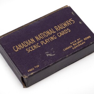 jeu de cartes vintage Photos scéniques du Canadien National des chemins de fer cartes souvenir jeu de cartes à collectionner #37