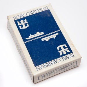 Jeu de cartes vintage ROYAL CARIBBEAN Blue Cartes promotionnelles publicitaires un jeu de cartes à collectionner jeu de cartes souvenir #185