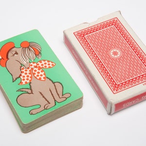 Vintage deck of cards Scottie Dog with a Tam a collectible deck of playing cards or swap cards #277