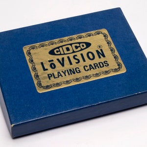 Cartes à jouer vintage double jeu de cartes à jouer CIDCO Lo Vision grand nombre # 131