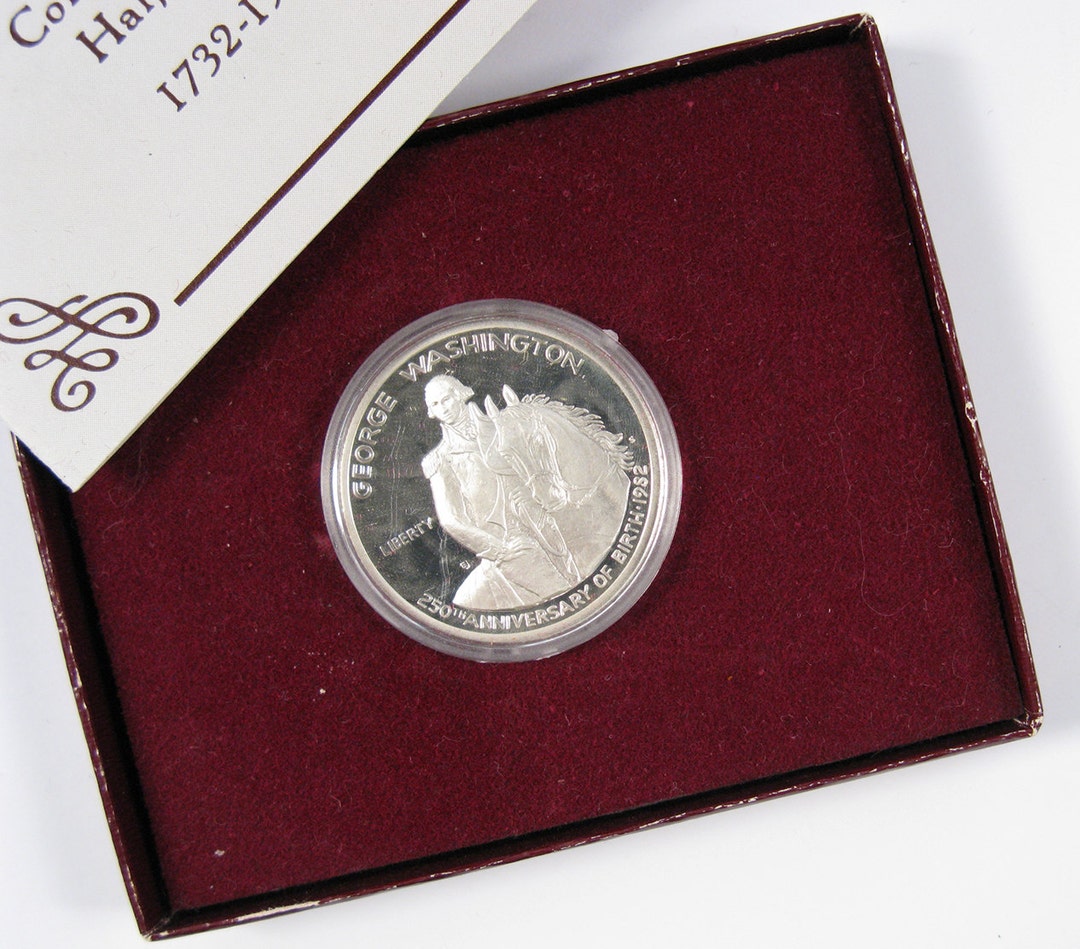 Vintage Silver Half Dollar Proof 1732-1982 George Washington 250th