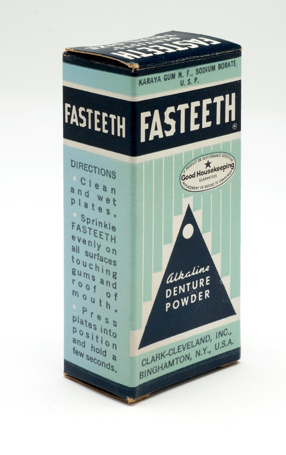 Vintage Fasteeth Denture Powder Dentist Trial Size Tin With | Etsy