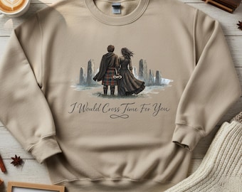 Outlander Hoodie – Jamie & Claire Fraser Inspired, Sassenach Love, Fraser Ridge Clan, Inverness Scotland, Midhope Castle Gift