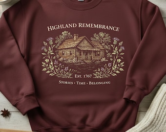 Highland Remembrance Shirt, Scottish Book Lover Tee, Outlander Inspired Gift, Vintage Apothecary Cabin Shirt, Literary Scotland Top
