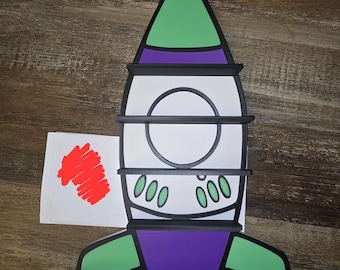 Rocketship shelf for Disney Doorables