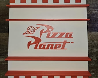 Pizza Planet box shelf for Disney Doorables