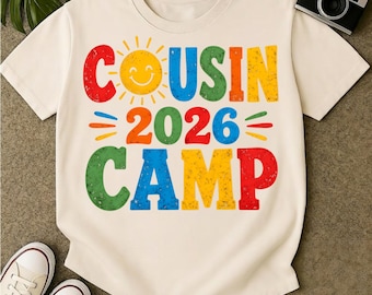 Cousin Lager 2026 PNG | Familienurlaub Sommer Camping Shirt Design | Cousin Crew Digital Download Sublimation Sofort