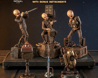 Star Wars Cantina Band with Bonus Instruments STL – Alien Musician Figures  –  Digital Download