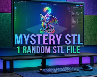 Mystery STL File – 1 Random 3D Model | Surprise Digital Download