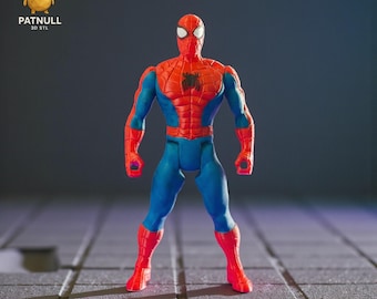 Spiderman Action Figure 3D STL Files - Articulated Toy 3D Print