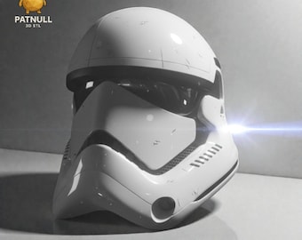 Star Wars First Order Last Jedi Stormtrooper Cosplay-hjälm 3D STL-filer
