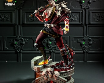 Zagreus Statue STL – Hades Game Character 3D Print File – High Detail Collectible Model
