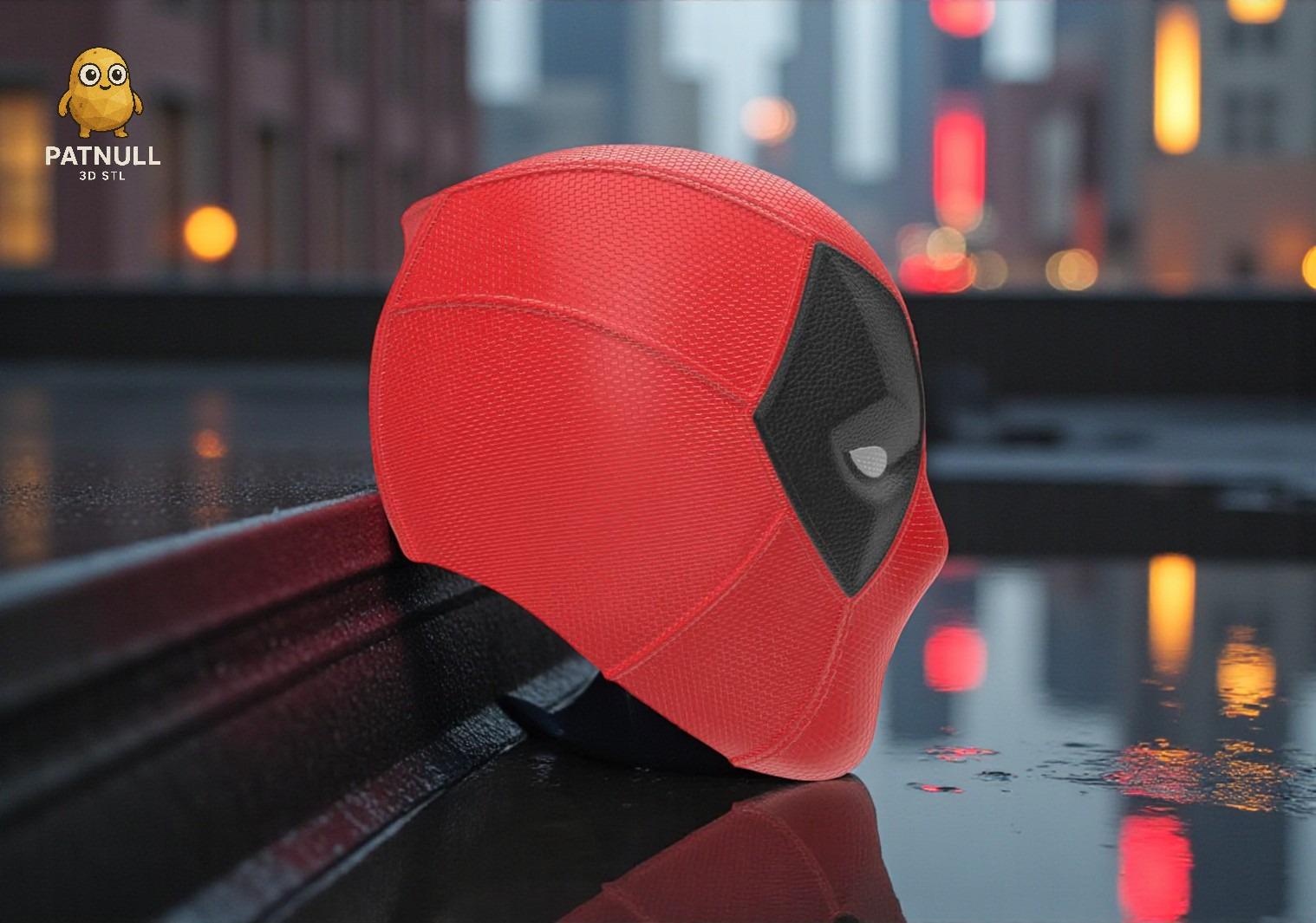 Deadpool 3 Cosplay Magnetic Helmet + 5 Eye Option 3D Stl Files - Etsy