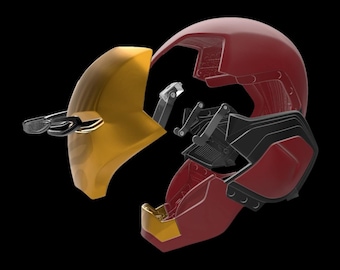Iron Man MK85 with Motorization Kit Magnetic Helmet 3D STL Files