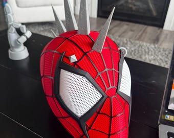Archivos STL 3D de máscara Spiderpunk Wareable - Máscara magnética