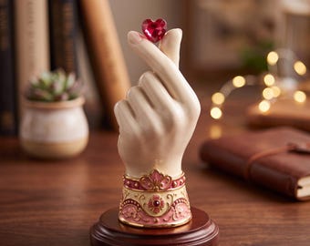 Korean Finger Heart STL File | K-Pop Love Sign 3D Print Model