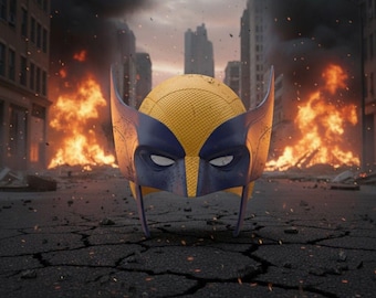 Archivos de impresión 3D del casco de Wolverine: Máscara magnética STL (descarga digital)