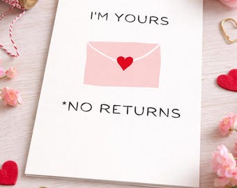 Romantic Valentines Card: I'm Yours (5x7 Digital Download)