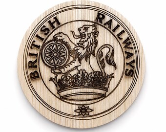 Wooden Railway Heritage Bottle Opener Fridge Magnet, British Rail Logo Accessory