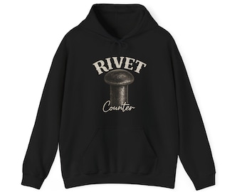 Rivet Counter Hoodie | Rivet Illustration Pullover, Mechanic Shirt