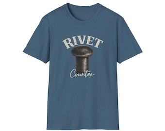 Rivet Counter T-Shirt | Rivet Illustration, Industrial Vintage Style