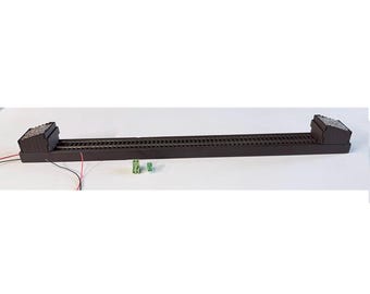 Handgefertigte DCC Programmierschiene mit Prellstopper | OO Gauge Dunkler Fleck | Auf Bestellung