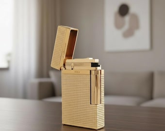 Unique Vintage Metal Lighter Rotating Wheel Windproof Petrol Lighter Luxury Desk Decor Cool Gift for Men