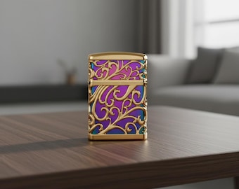 Luxury Gold Jet Lighter  Windproof Blue Flame Torch Refillable Butane Metal Lighter Vintage Gift for Men