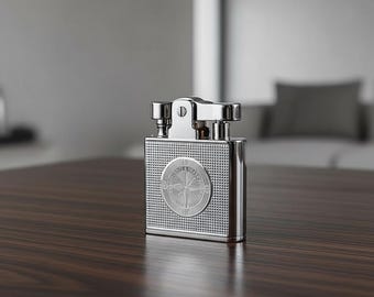 Retro Gold Plated Windproof Lighter Waterproof Refillable Metal Torch Lighter Luxury Desk Gadget Gift for Men