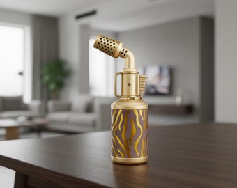 Gold Metal Jet Lighter Windproof Blue Flame Torch Refillable Butane Gas Pocket Lighter Durable Luxury Vintage Style Gift for Men