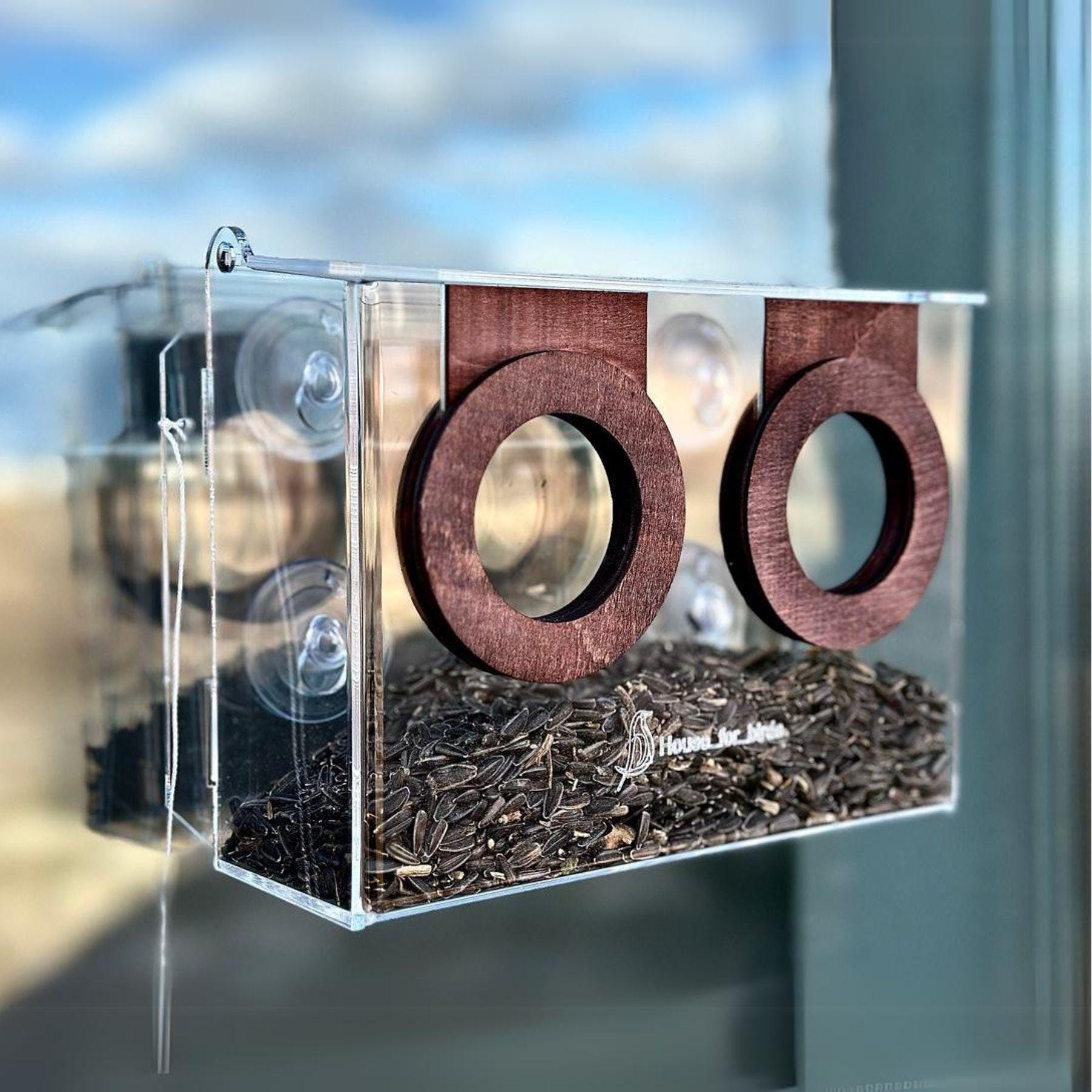 Garden Mile Mangiatoia per uccelli decorativa da appendere, perfetta per giardino, patio, esterni, mangiatoia per semi di Nyjer per uccelli selvatici