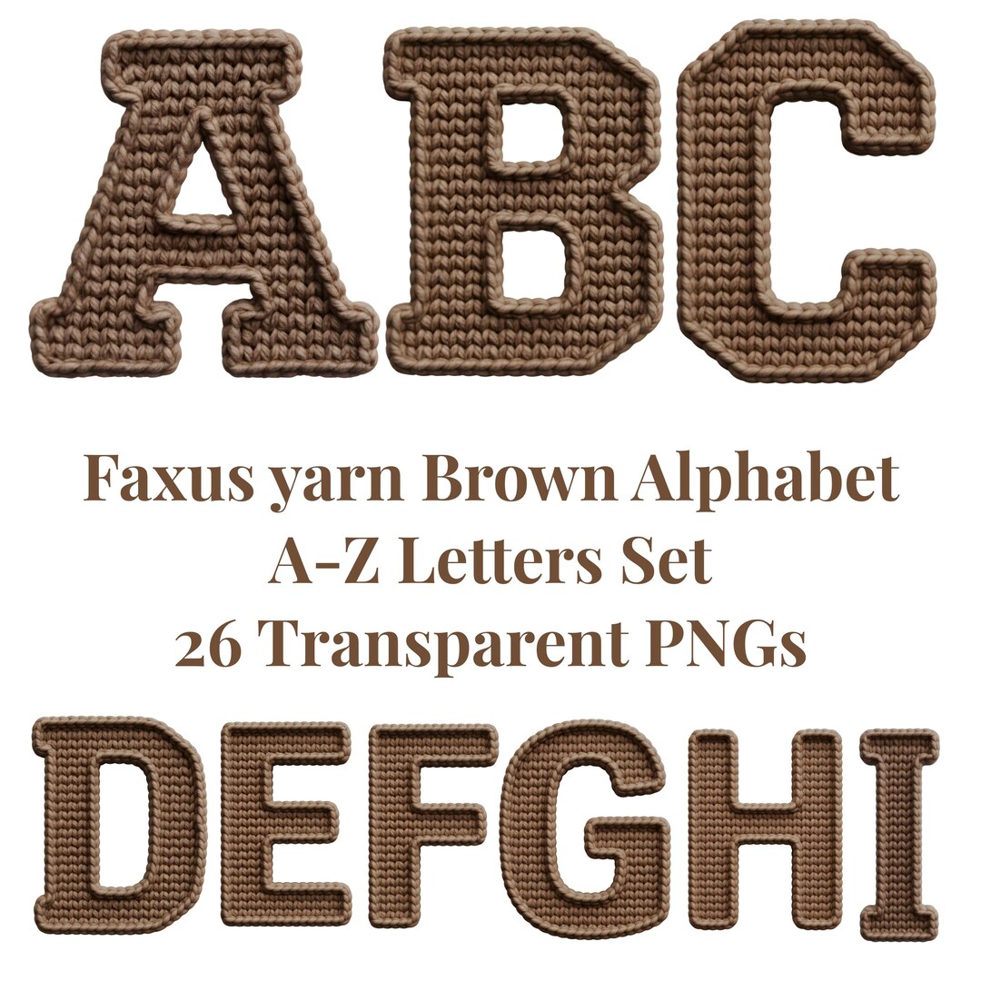 Yarn Letter R Faux Yarn Alphabet PNG, Latch Hook Yarn Png, Cozy Yarn Knitted Letters ...