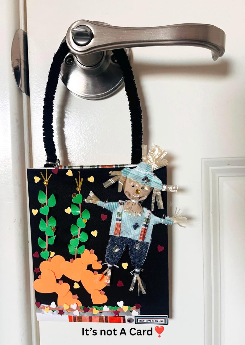 Personalized Fall/Harvest Door Hanger, Seasonal Christian Keepsake Gift image 9