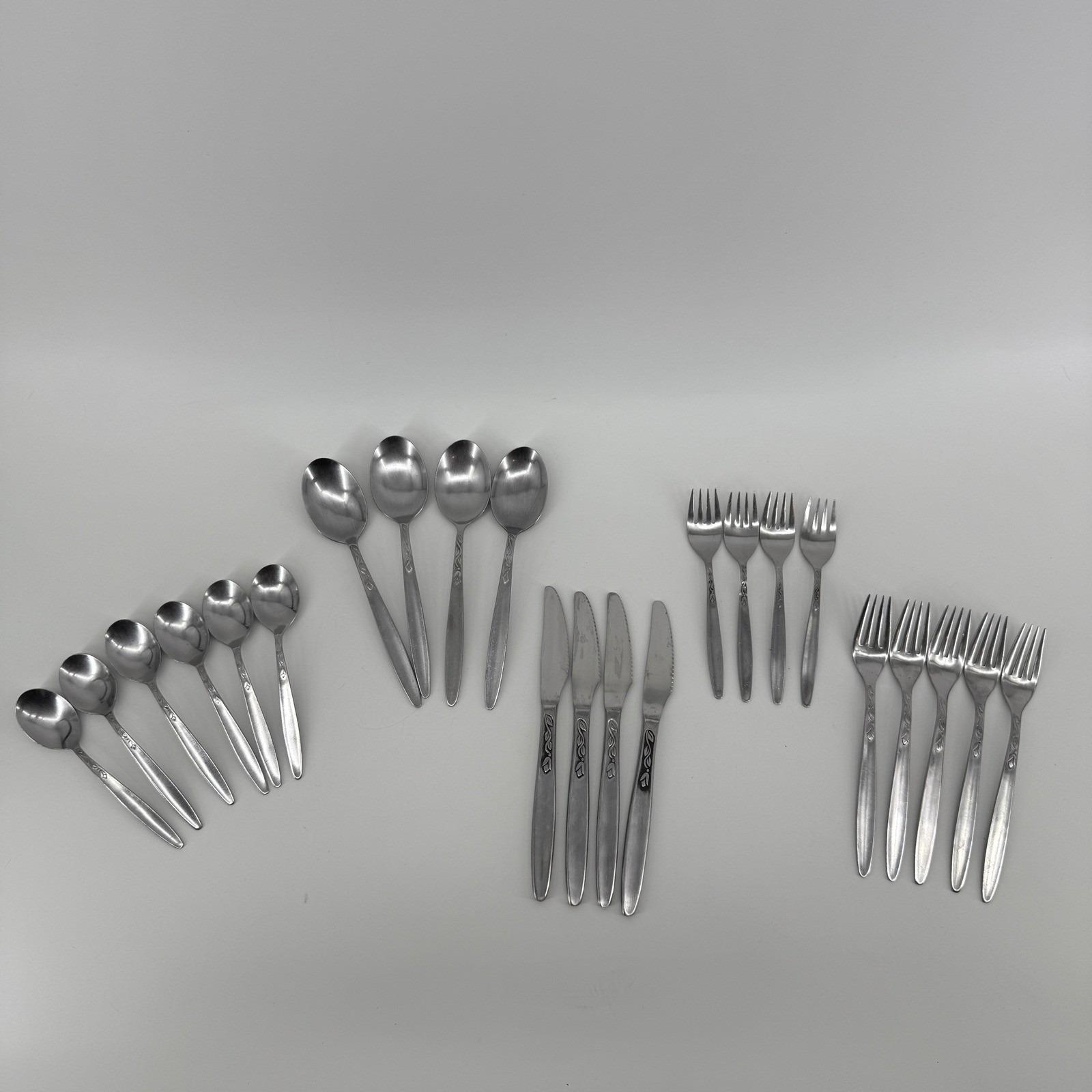 Amefa Holland Stainless Silverware - TULIP TIME - Dinner Knives - Set