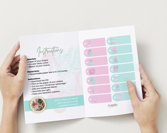 Christmas Frosted Name Tag!