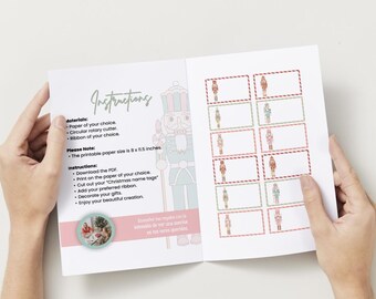 Christmas Name Tag of Nutcracker theme!