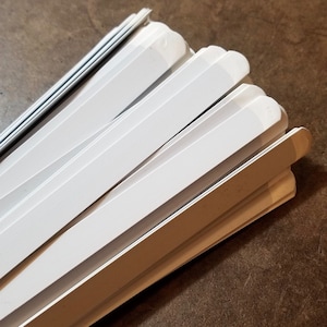 Corset Boning - 1/2" Flat White Steel - Standard