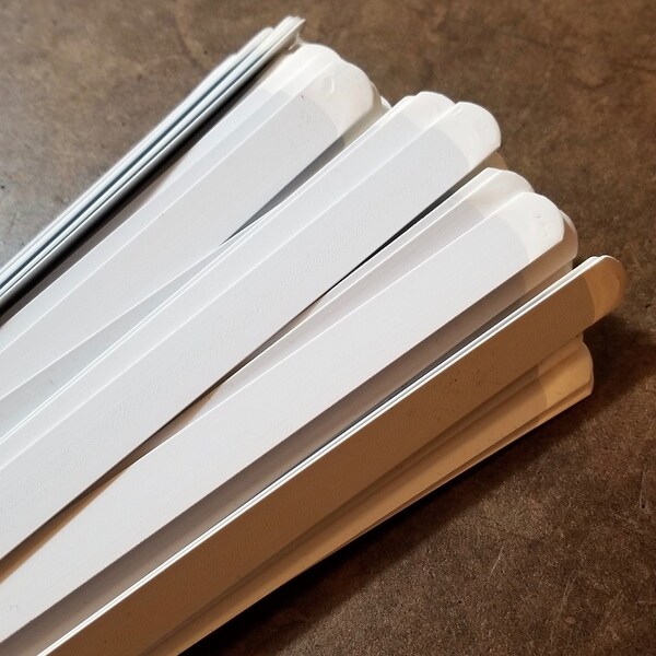 Corset Boning - 1/2" Flat White Steel - Standard