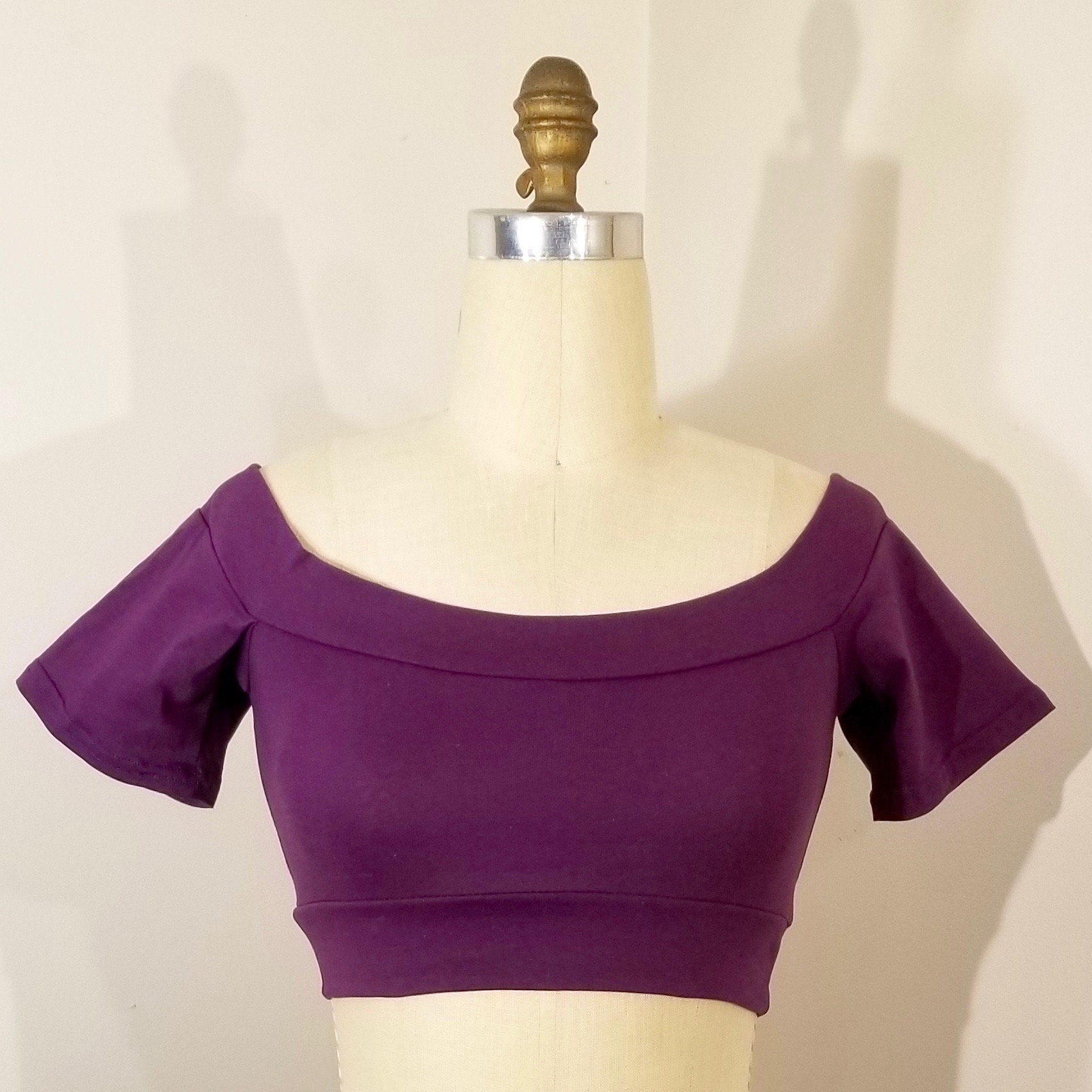 Plum/purple Cotton Lycra S | Etsy 