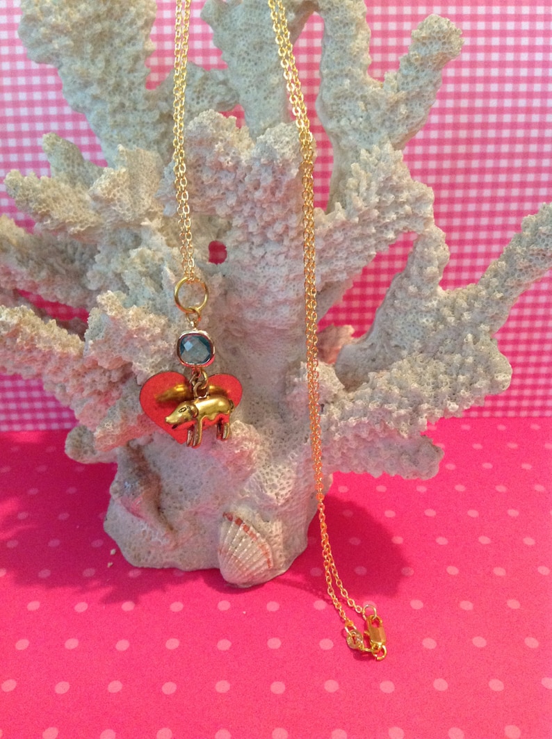 As A Pig Charm Necklace Etsy