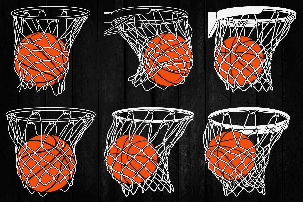 Basketball Net Vector, Basketball and Hope Vector, Basketball Design - Etsy