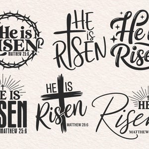 He Is Risen Svg, Easter Svg, Easter Shirt Svg, Spring Svg, It Is Finished Svg, Christian Svg, Resurrection Svg, Faith Svg, Cross Svg